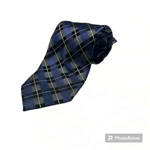 Stafford a Tie blue-black-white